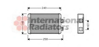 VAN WEZEL 06006210 -  Теплообменник, отопление салона